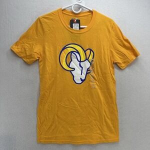 NFL Fanatics Los Angeles Rams Graphic T-Shirt Short Sleeve‎ Yellow Mens M NWT